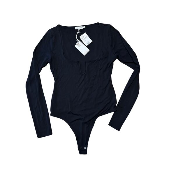 Good American Tops - NWT Good American Jersey Thong Bodysuit BLACK Size 3 (large)